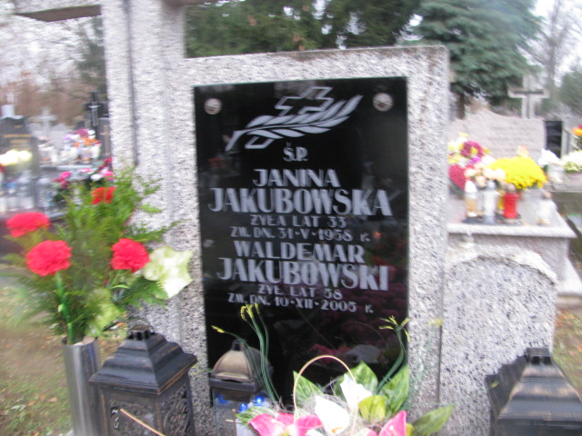 Janina Jakubowska Żelechów - Grobonet - Wyszukiwarka osób pochowanych