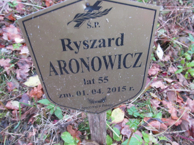 Ryszard Aronowicz Żelechów - Grobonet - Wyszukiwarka osób pochowanych